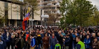Protest radnika EPS-a u Lazarevcu