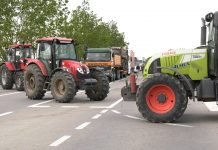 Poljoprivrednici blokirali magistralni put Zrenjanin-Novi Sad