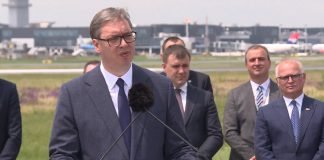 Vučić: Nakon remonta piste kapacitet aerodroma biće povećan sa šest na 14 miliona putnika