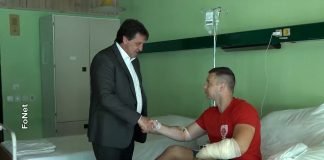 Ministar Gašić u Somboru obišao ranjenog pripadnika Žandarmerije u Somboru