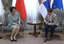 Premijerka Brnabić primila u oproštajnu posetu ambasadorku Kine Čen Bo