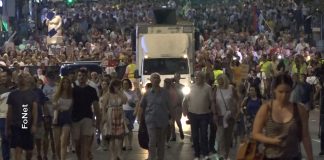 Održan 13. protest ,,Srbija protiv nasilja’’ u Beogradu