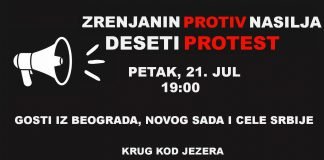 Novi protest „Zrenjanin protiv nasilja” u petak u 19 časova