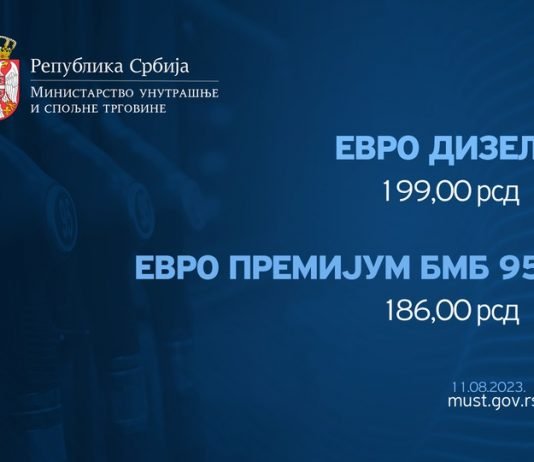 Nova cena evrodizela u narednih sedam dana