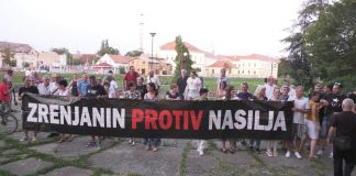 16. protest „Zrenjanin protiv nasilja“ u petak, 1. septembra