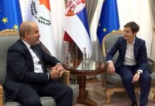 Brnabić sa ambasadorom Kipra – Veliki potencijal za jačanje ekonomskih veza