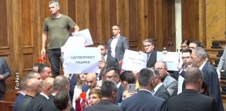 Skupština Srbije – Izabran ministar privrede, rasprava o amandmanima, opozicija ometa rad