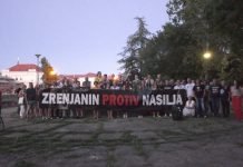U petak, 8. septembra 17. protest Zrenjanin protiv nasilja