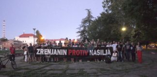 U petak, 8. septembra 17. protest Zrenjanin protiv nasilja