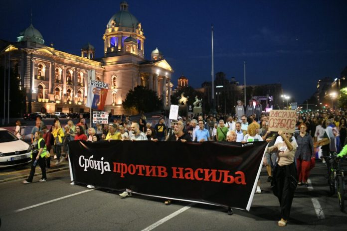 Protest Srbija protiv nasilja 23. put u Beogradu