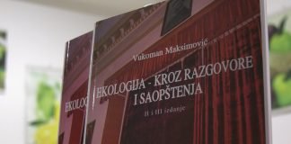 Promocija knjige ,,Ekologija kroz razgovore i saopštenja’’ Vukomana Maksimovića