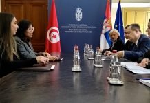 Dačić se sastao sa novoimenovanom ambasadorkom Tunisa