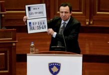 Kurti – Odluka o tablicama posle poteza Srbije