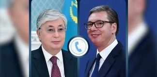 Vučić razgovarao sa predsednikom Kazahstana o bilateralnim i ekonomskim odnosima