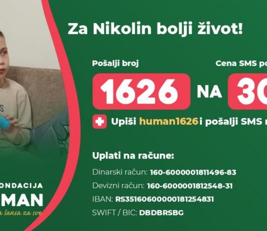 Za Nikolin bolji život – 1626 na 3030
