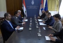 Dačić primio novoimenovanog ambasadora Sirije