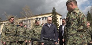 Vučević obišao Drugu brigadu kopnene vojske