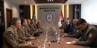 Sastanak ministra Vučevića sa načelnikom Zajedničkog štaba Oružanih snaga Bosne i Hercegovine