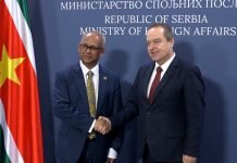 Dačić sa šefom diplomatije Surinama