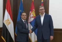 Vučić sa ambasadorom Egipta o saradnji i predstojećoj poseti Kairu