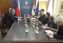 Ministar Đurić primio ambasadora Češke u oproštajnu posetu