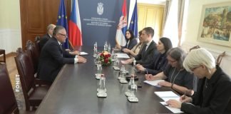 Ministar Đurić primio ambasadora Češke u oproštajnu posetu