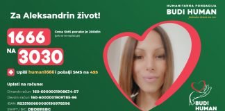 Humanitarna fondacija BUDI HUMAN prikuplja novčana sredstva za Aleksandru Dukatarov