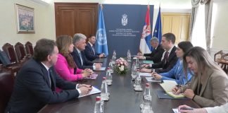 Ministar Đurić se sastao sa pomoćnikom generalnog sekretara UN Jenčom