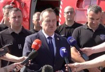 Ispraćaj pripadnika HJ i SVS MUP koji će gasiti šumski požar u Severnoj Makedoniji