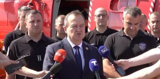 Ispraćaj pripadnika HJ i SVS MUP koji će gasiti šumski požar u Severnoj Makedoniji