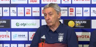 Konferencija za novinare košarkaša Srbije pred put na OI