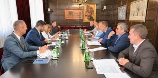 Sastanak Maje Gojković sa predsednicima opština Beočin, Bečej i Srbobran