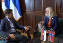 Predsednica Narodne skupštine sastala se danas sa ambasadorkom Kraljevine Norveške