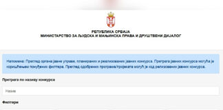 Ministarstvo za ljudska i manjinska prava i društveni dijalog – Nova aplikacija za konkurse
