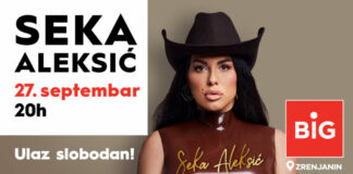 Koncert Seke Aleksić u BIG Zrenjanin šoping centru