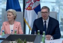 Predsednik Vučić sa Fon der Lajen posetio HTEC Grupu