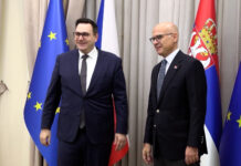 Vučević sa češkim ministrom spoljnih poslova