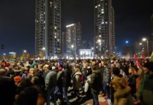 Blokada Beograda na vodi – Skandiranje, provokacije i tuča