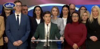 Konferencija za medije Ane Brnabić – Opozicija duva u vuvuzele i poručuje „krvave su vam ruke“