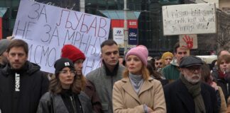 Protestima se priključili i glumci