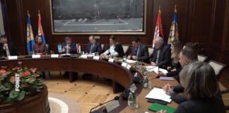 Dačić sa sa šefom misije Međunarodne organizacije za migracije u Srbiji i ambasadorom Države Katar