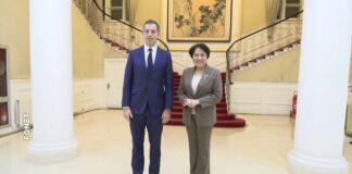 Ministar Đurić sa predsednicom Kineskog instituta za međunarodne studije Čen Bo