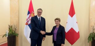 Vučić sa predsednicom Švajcarske o dobroj upravi, vladavini prava i evropskim integracijama Srbije