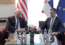 Đurić primio ambasadora SAD-a u oproštajnu posetu