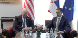 Đurić primio ambasadora SAD-a u oproštajnu posetu