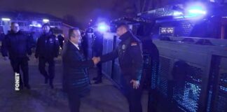 Ministar Dačić tokom obeležavanja srpske Nove godine sa pripadnicima Policijske brigade