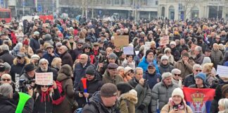 Skup penzionera u Beogradu – Podrška studentima