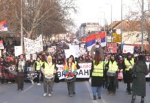 Studentski protest u Zrenjaninu – Studenti su digli glas, magistrala je za nas