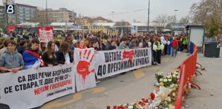 Protest „Srednjoškolci uz studente“ u Novom Sadu