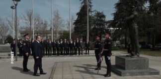 Dačić povodom 26 godina od početka NATO agresije položio venac na spomen-obeležje palim policajcima